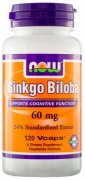 Заказать NOW Ginkgo Biloba 60 мг 120 вег капс N