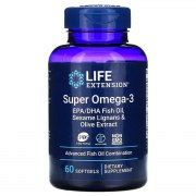 Заказать Life Extension Super omega 3 EPA/DHA Fish Oil Sesame Lignans & Olive Extract 60 софтгель