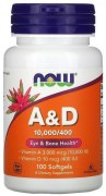 Заказать NOW A&D 10000UI/400UI 100 гел капс N